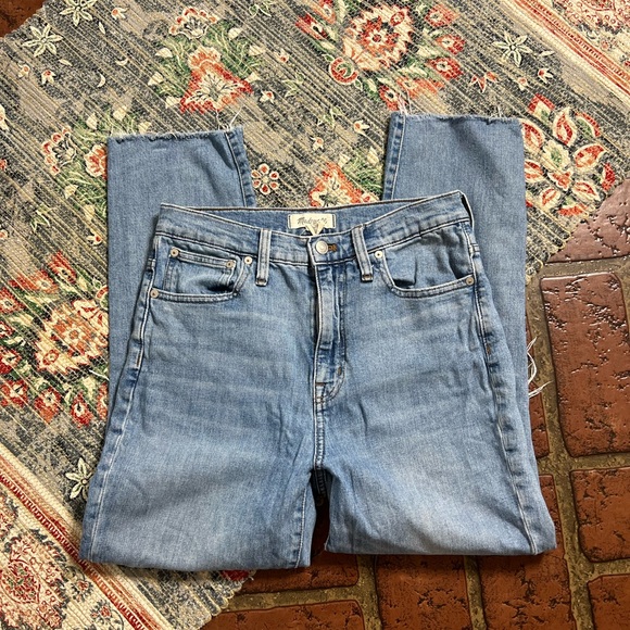 Madewell the high rise slim crop boyjean factory distressed light wash denim - Picture 1 of 10